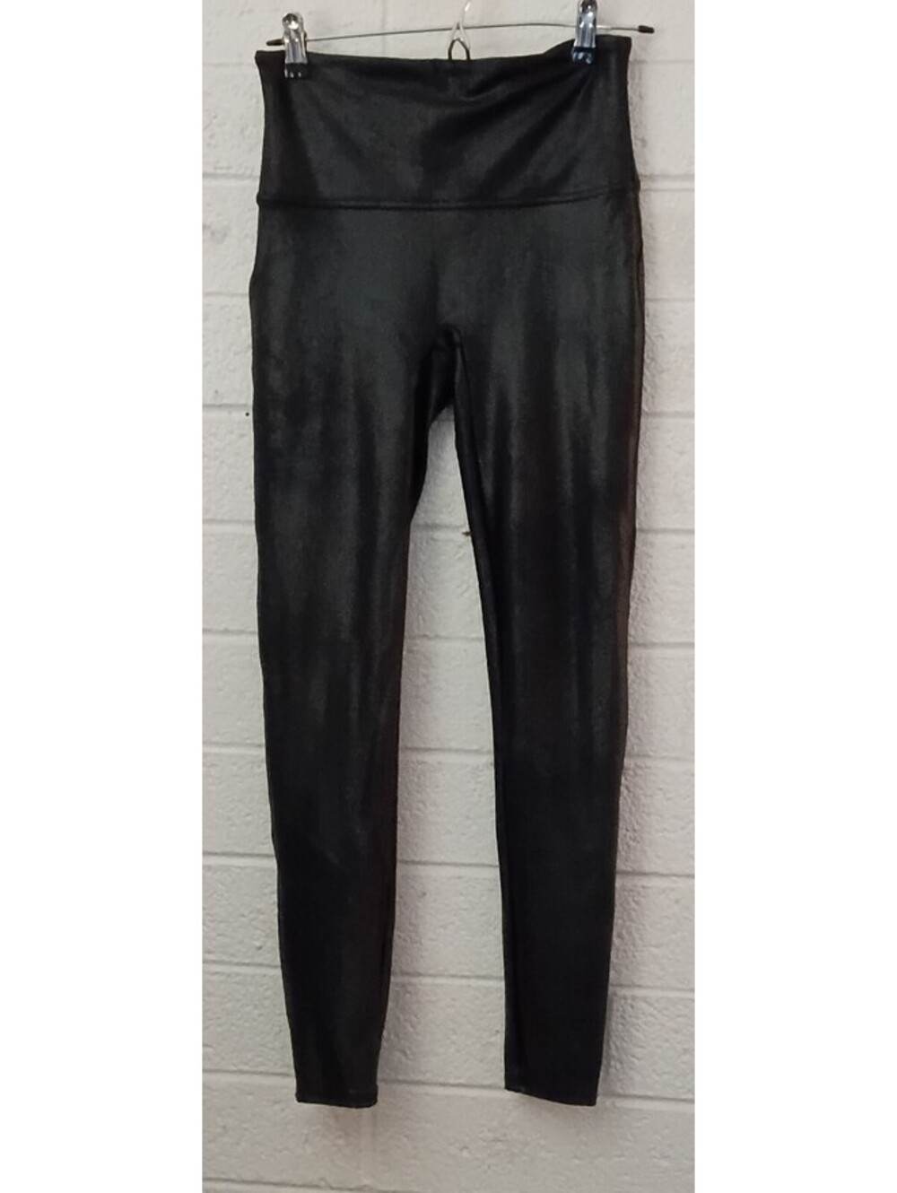 SPANX Faux Leather Leggings in Black - High Waisted Shaping